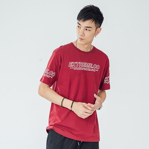 短T恤MIT韓版EXTREME英文印花五分袖短袖上衣(2色)現+預【NW621020】