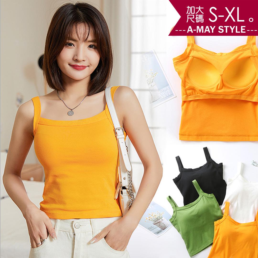 小可愛-透氣棉短版BRA T坦克背心(S-XL)【XB210426】＊艾美時尚(現 預)