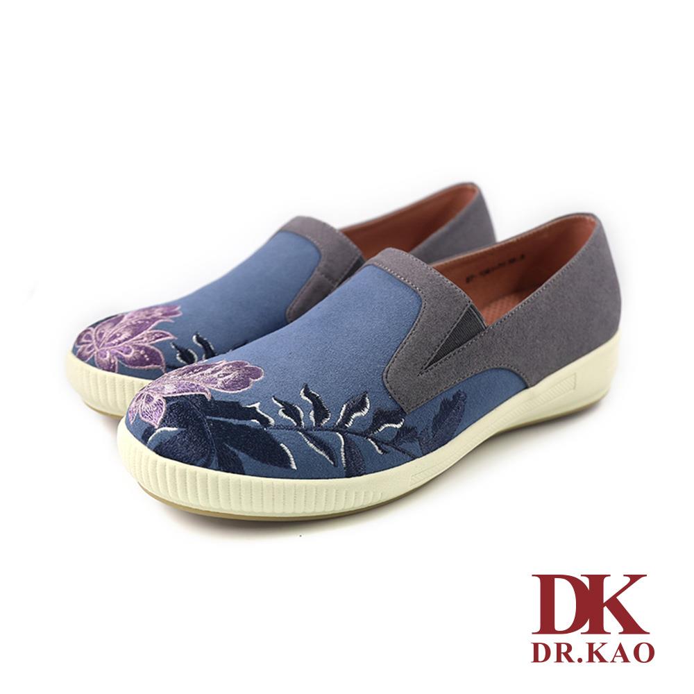 【DK 空氣鞋】立體花卉刺繡空氣女鞋  87-1094-70 藍色【女鞋/休閒鞋/女休閒鞋】