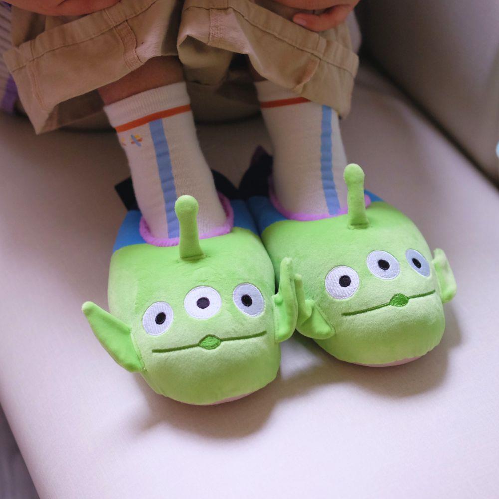 《玩具總動員》🇯🇵日本商品 三眼怪立體絨毛室內拖鞋 家居 收藏 toystory alien