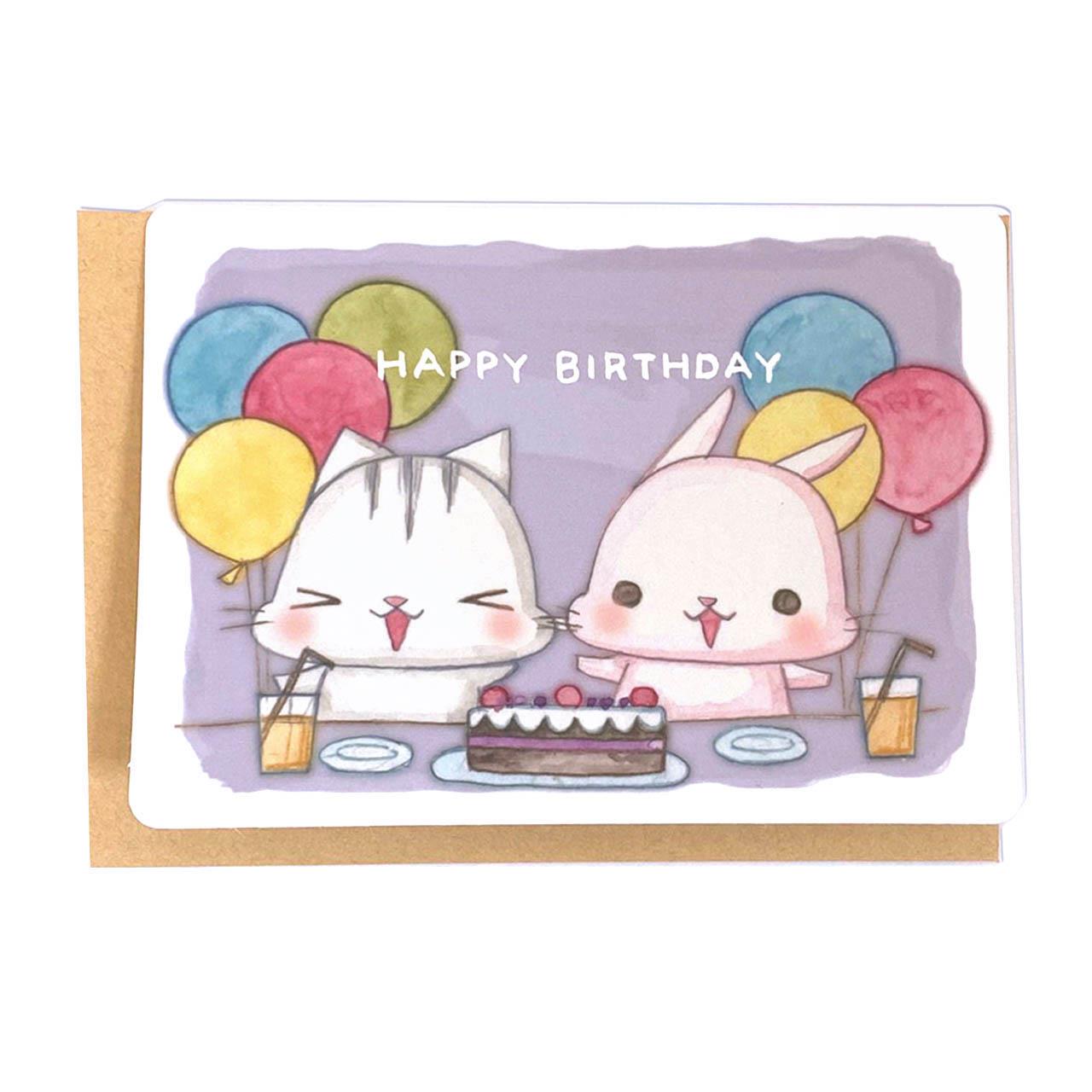 新喵喵卡片-(HAPPY BIRTHDAY)