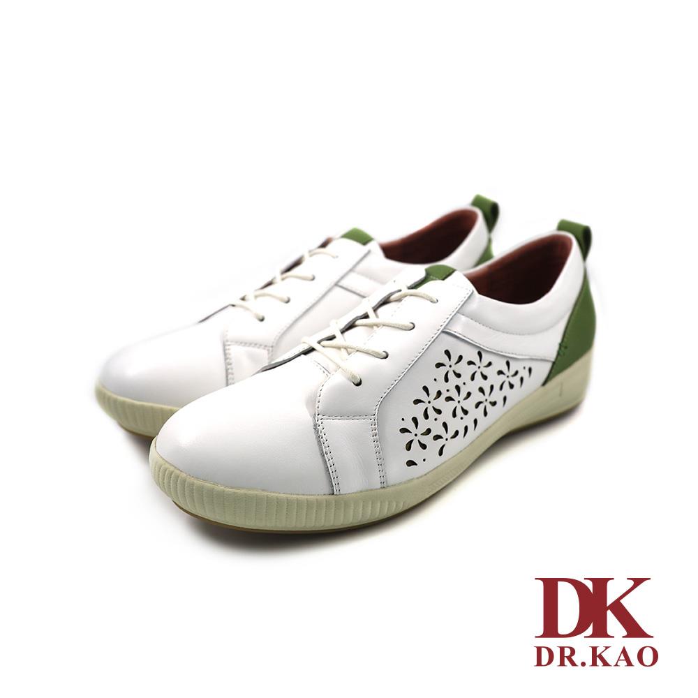 【DK 空氣鞋】細緻雕花拚色空氣女鞋 87-1095-30 綠色【女鞋/休閒鞋/女休閒鞋】
