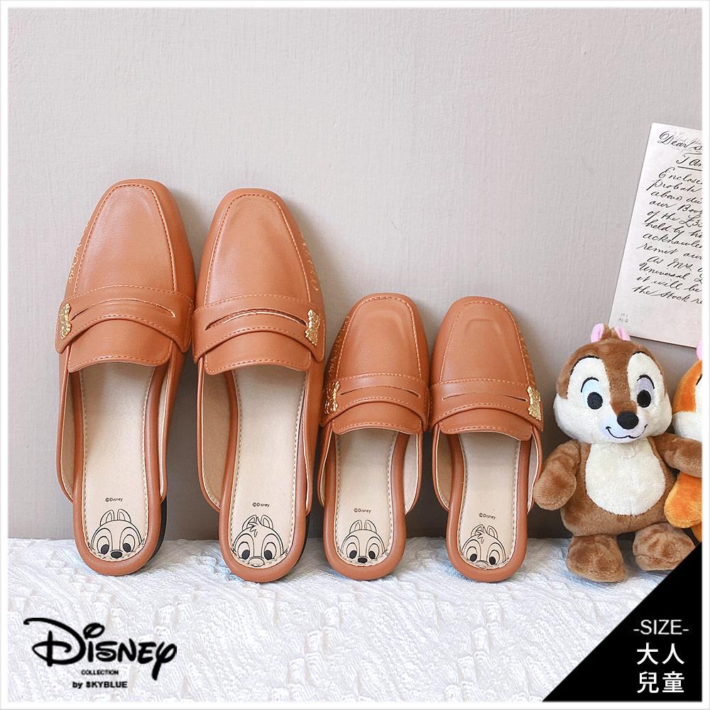 天藍小舖-迪士尼系列奇奇蒂蒂款氣質刺繡兒童穆勒鞋-單1款-$790【A27270191】