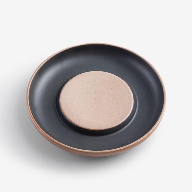 WAGA 質樸同心 20cm 陶瓷造型盤｜霧灰｜單品