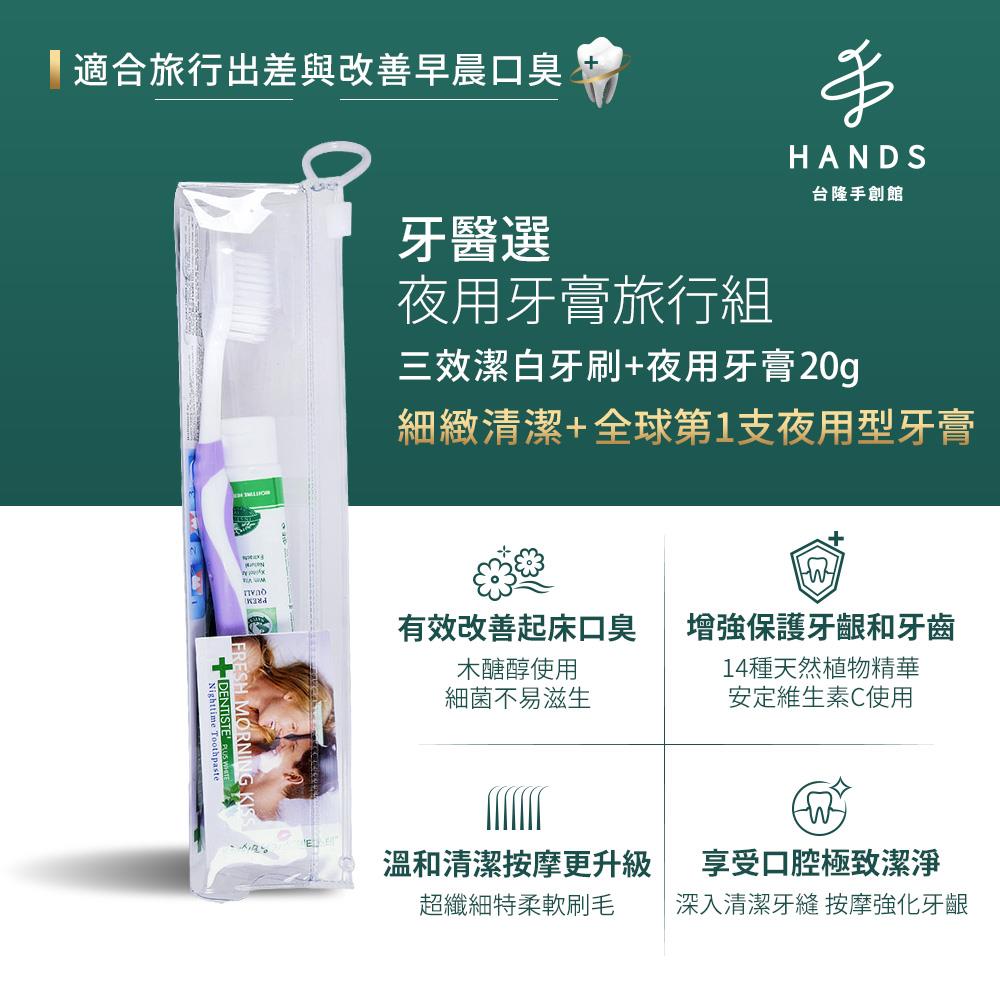 Dentiste Plus牙醫選夜用牙膏旅行組(牙刷+20g)