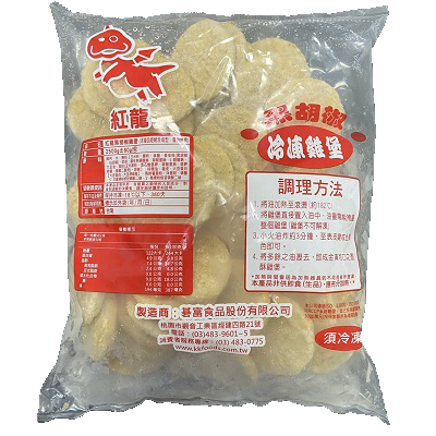 紅龍冷凍黑胡椒雞堡 50入