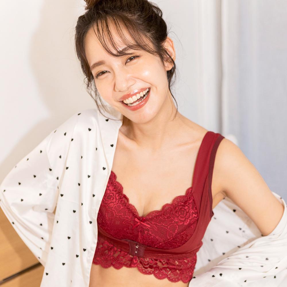 舒柔蕾 居家美胸內衣 勃根地紅　（無鋼圈 機能型輕塑）