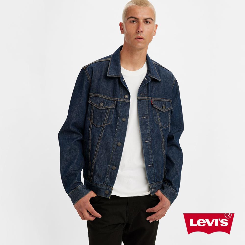 Levis 男款 牛仔外套 / Type 3 經典修身版型 / 黑藍基本款 熱賣單品