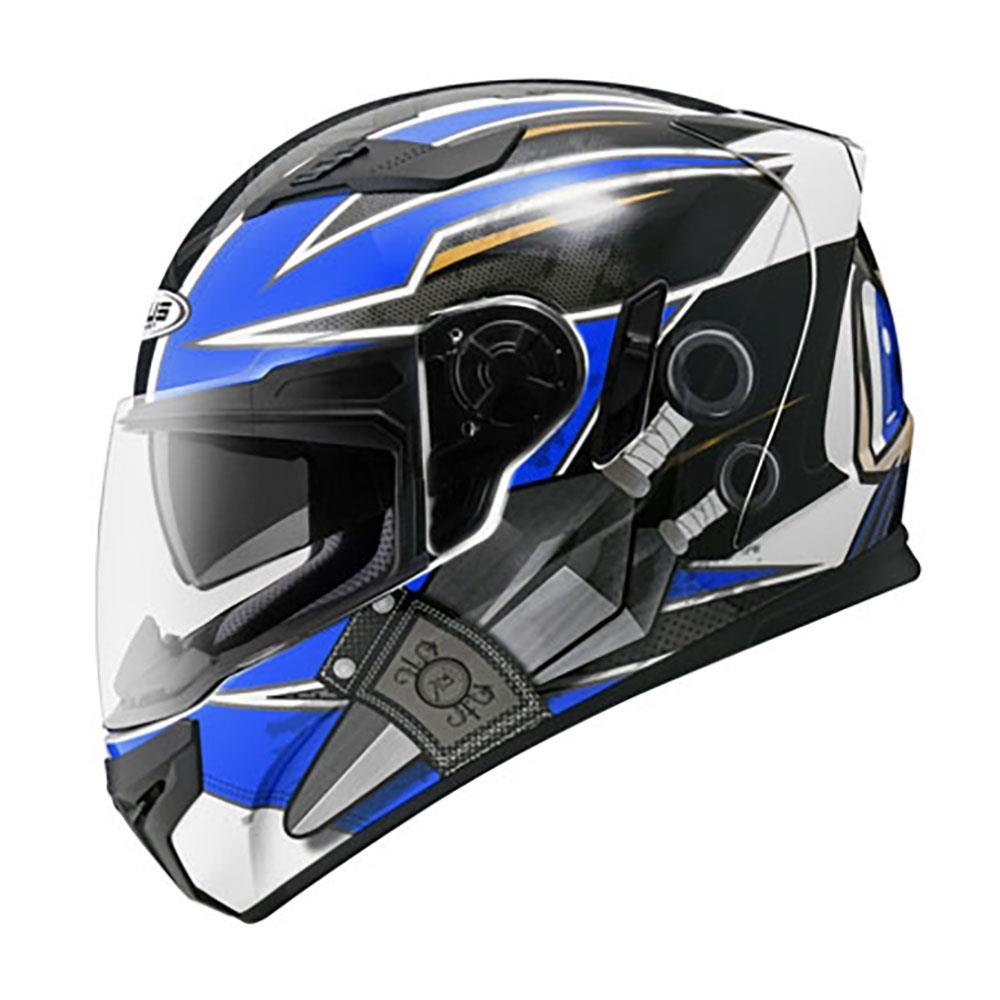 【新品訂購】ZEUS 813 AN35 忍者 白藍 全罩式安全帽 (內藏墨鏡)【訂購商品非現貨下單配合原廠出發貨/急用者下單前請先確認庫存】