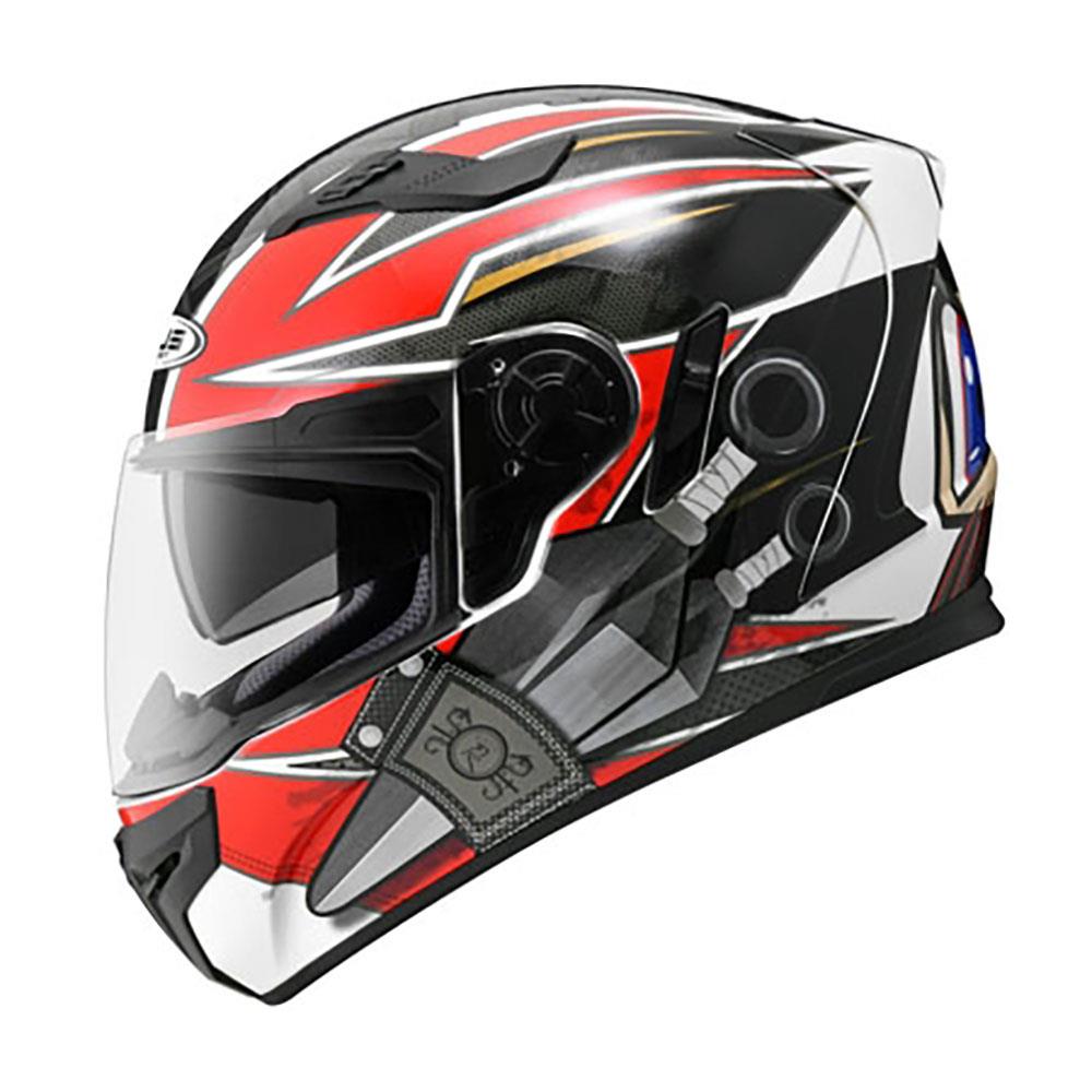 【新品訂購】ZEUS 813 AN35 忍者 白紅 全罩式安全帽 (內藏墨鏡)【訂購商品非現貨下單配合原廠出發貨/急用者下單前請先確認庫存】