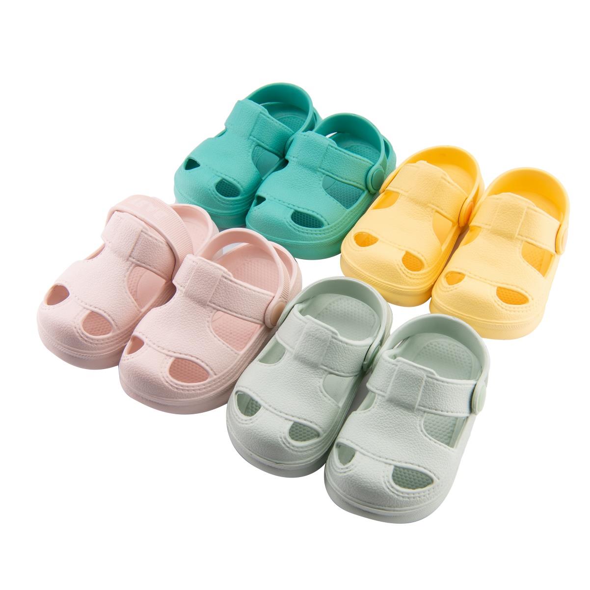 【NikoKids】懶人鞋/軟底小童鞋/涼鞋拖鞋兩用 /室內拖/戶外拖/四色選(NK359)