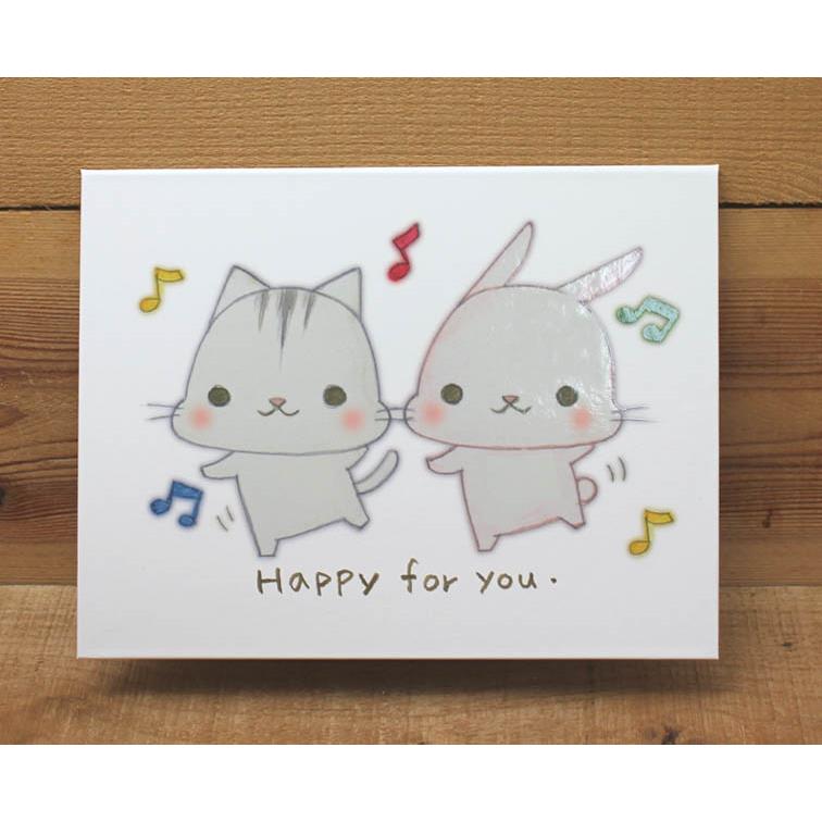 新喵喵中厚卡片-(HAPPY FOR YOU)