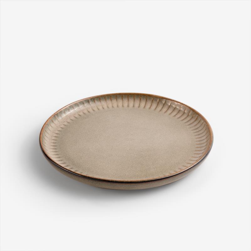 WAGA 歐式菊瓣 17cm 陶瓷圓盤｜灰藍｜單品