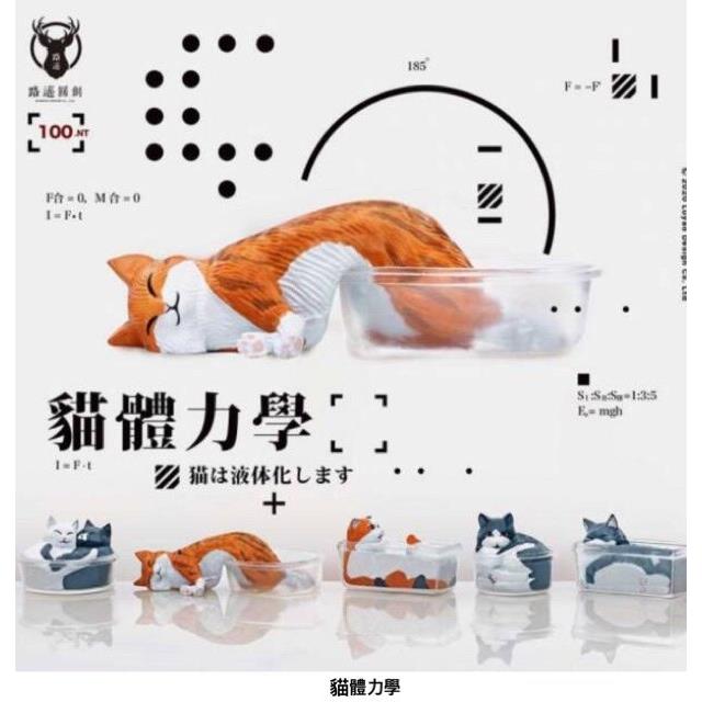 (限量)(日貨)貓體力學/貓咪液體化/喵星人 扭蛋/轉蛋套組(5入一組)