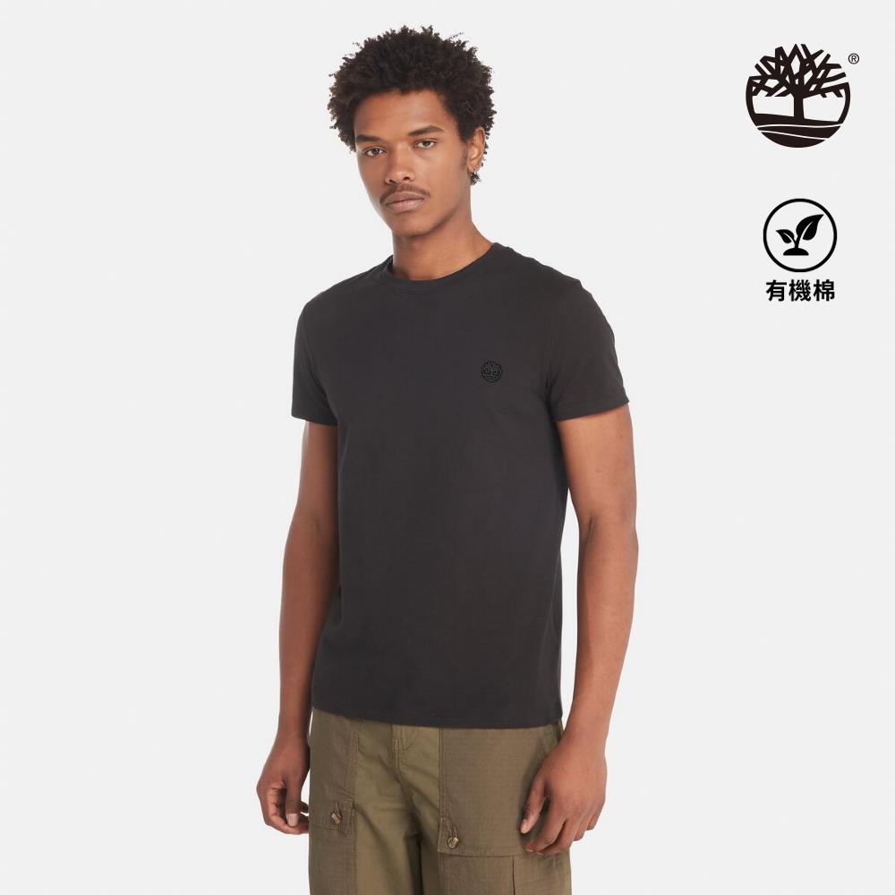 Timberland 男款黑色休閒短袖T恤|A2EKJ001