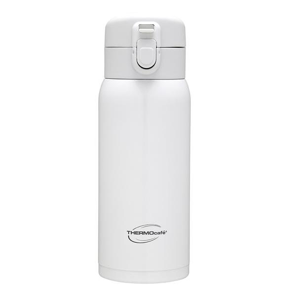 凱菲不銹鋼真空保溫瓶350ML-白色 珊瑚粉