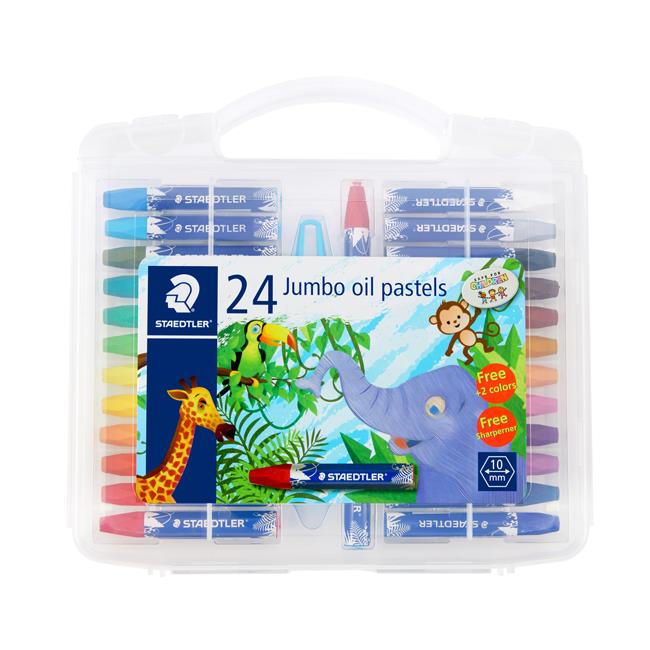 STAEDTLER 施德樓 超寬無毒粉蠟筆- 24  色
