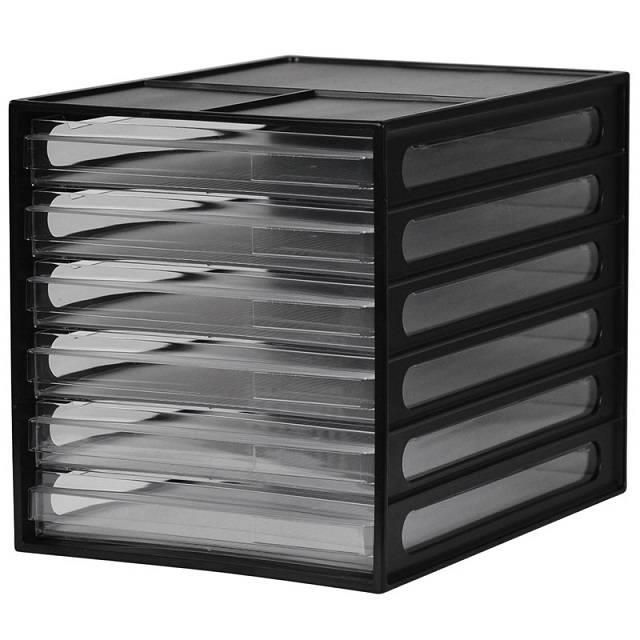 樹德 桌上型資料櫃 (DD-1206)-黑