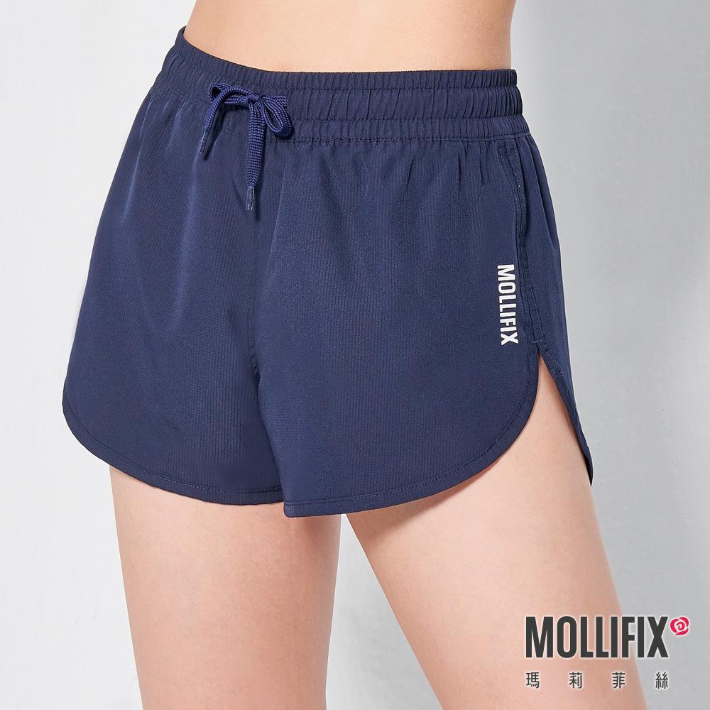【MOLLIFIX 】水陸雙面運動短褲 (深海藍)