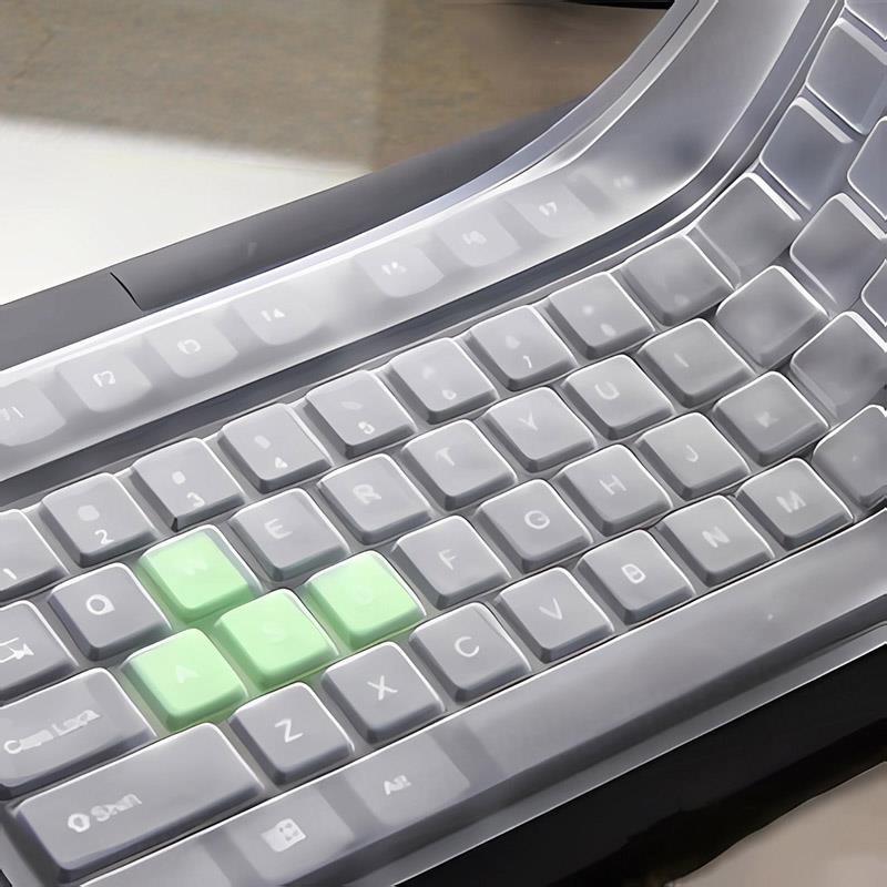 桌上型電腦鍵盤矽膠保護膜 可清水清洗 防水透明鍵盤膜 防塵膜 防塵套 保護套 鍵盤套 鍵盤蓋【A00203】《約翰家庭百貨