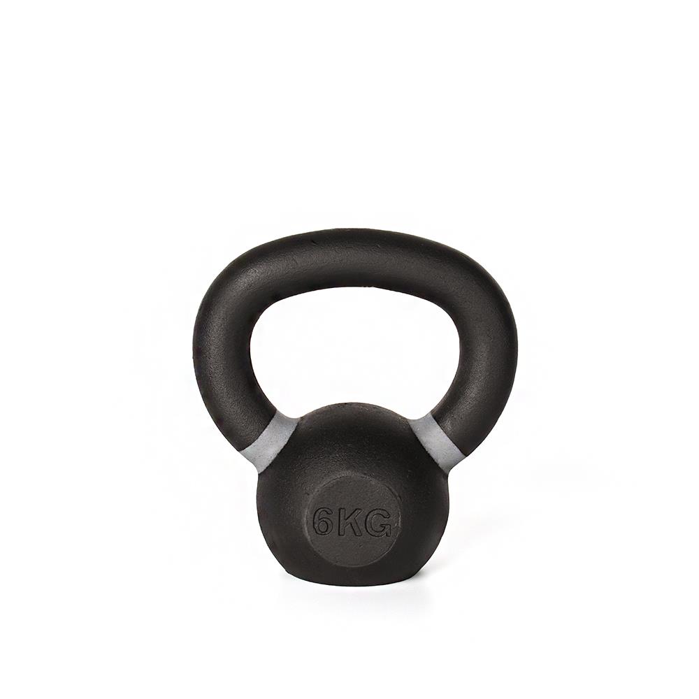 馬克斯-6kg(灰)-經典鑄鐵壺鈴（kettlebell/ weight training/Gym equipment ）FunSport
