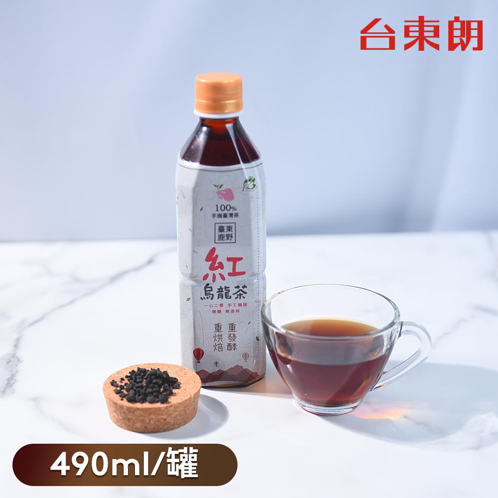 【台灣好農】台東鹿野紅烏龍茶(無糖)-490ml/罐（12入）