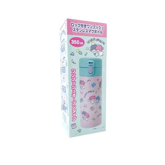 (限量)(日貨)三麗鷗Sanrio 不鏽鋼304隨手瓶/隨身瓶(350ml)-Twin stars雙子星(不鏽鋼瓶/保冰杯/保溫杯/保溫瓶/保冰瓶)