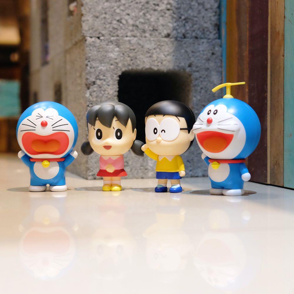 《哆啦A夢》日本BANDAI 哆啦A夢環保扭蛋公仔-第8彈 共四款 大雄 靜香 doraemon 收藏 玩物