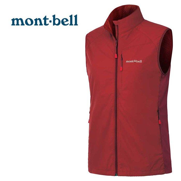 Mont Bell 日本 Light Shell 軟殼背心外套運動外套防潑水外套防風外套女款榴紅色 鄉野情戶外休閒專業中心