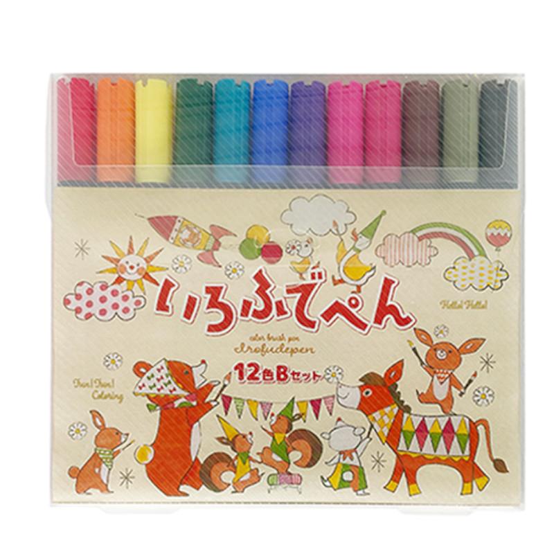 KOKUYO 水性彩繪毛筆- 12色B