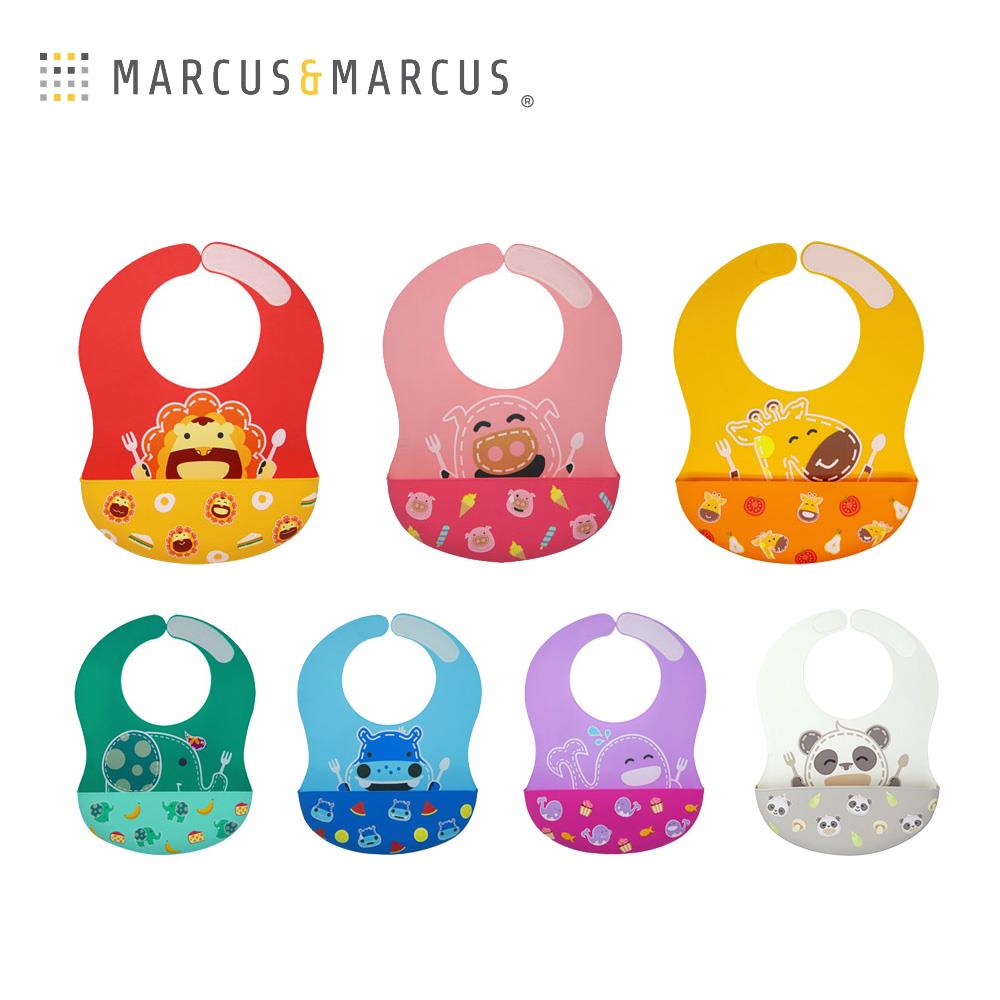 加拿大【Marcus&Marcus】動物樂園大口袋寬版矽膠立體兜