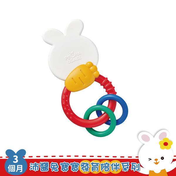 【Toyroyal樂雅】沛醬兔固齒器握環搖鈴