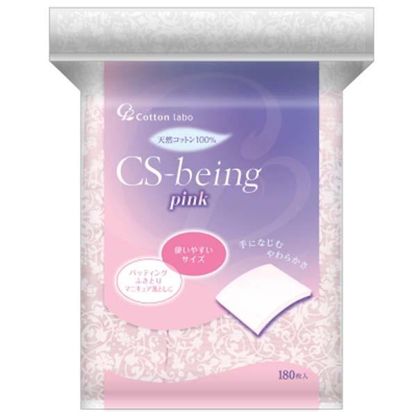 CottonLabo-CS-being天然化妝棉-Pink180入