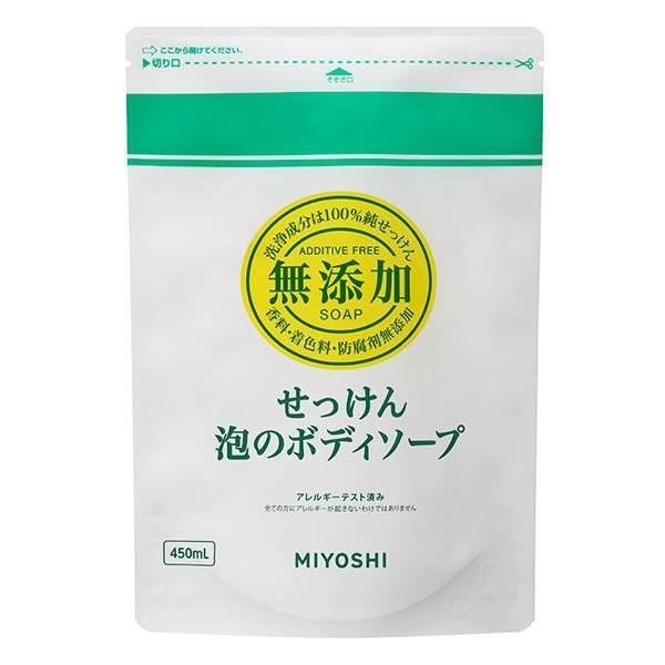 MIYOSHI新無添加泡沫沐浴乳450ml補充包