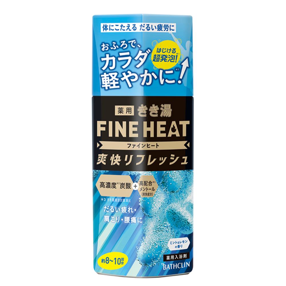 FINE HEAT新沁涼碳酸入浴劑400g薄荷檸檬