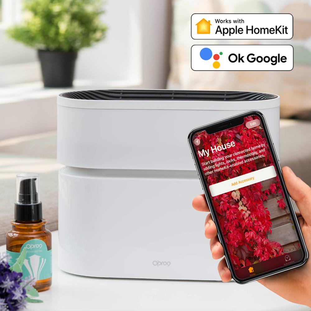 Opro9智能家居大全套  智慧插座 +  智慧燈座 +  智能空氣淨化器 -支援Apple HomeKit/ Google Home