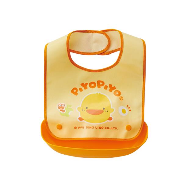 【黃色小鴨】攜帶式可拆防水圍兜