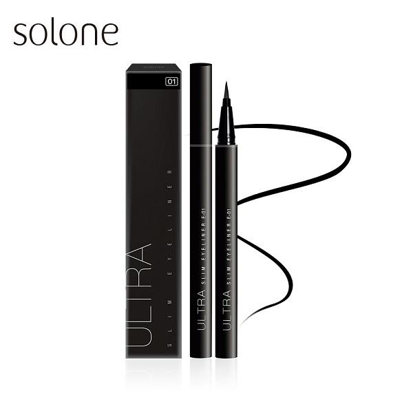 Solone持久流暢眼線液筆0.5g_01迷霧黑