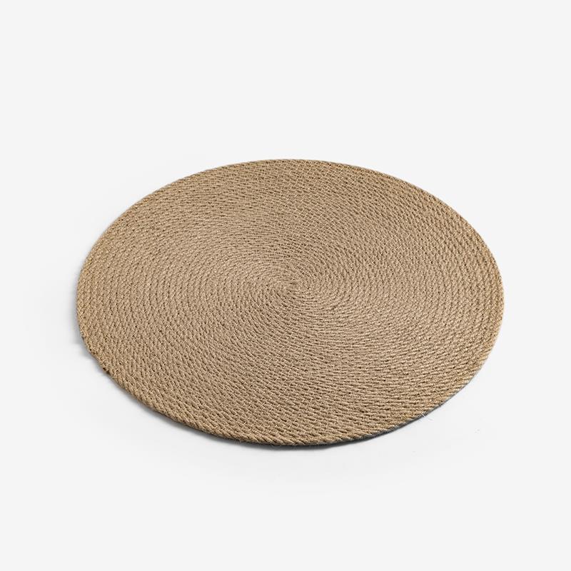 WAGA 棉麻編織 38cm 圓型餐墊 ｜單品