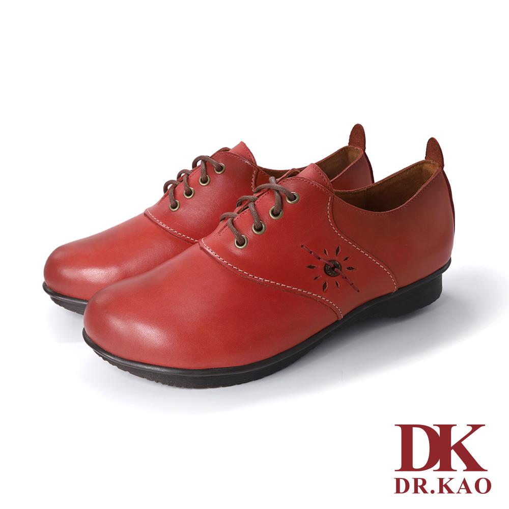 【DK 空氣鞋】綁帶牛皮空氣女鞋87-1119-00 紅色【女鞋/娃娃鞋/淑女鞋】