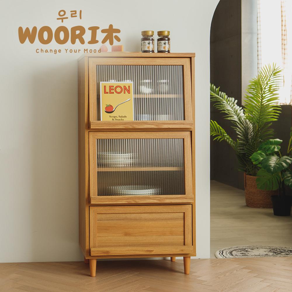 WOORI木▹三門廚房收納櫃 完美主義【P0023】