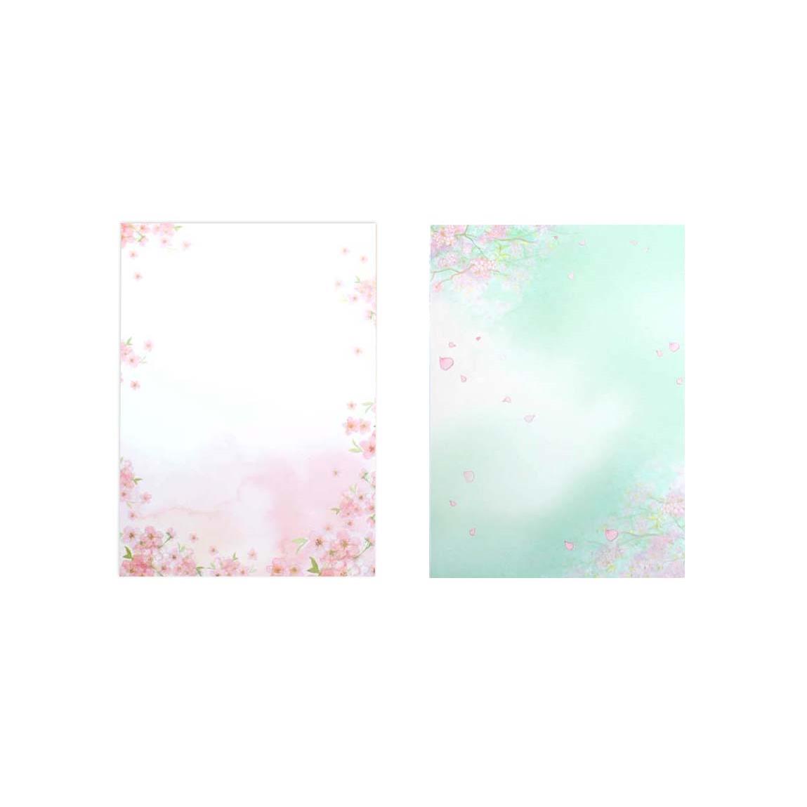 櫻花A4影印紙-(粉/綠)