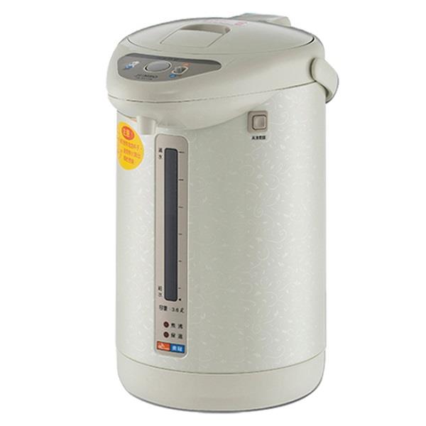 【ＪＵＭＢＯ】東龍牌３﹒６Ｌ電動給水熱水瓶(TE-2211M 綠灰色)