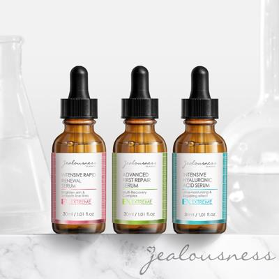 液態三重酸煥膚精華30ml+幹細胞肌因前導精華30ml+超水感玻尿酸保濕精華30ml