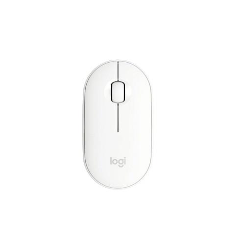 羅技Logitech 鵝卵石 無線滑鼠(M350)-珍珠白