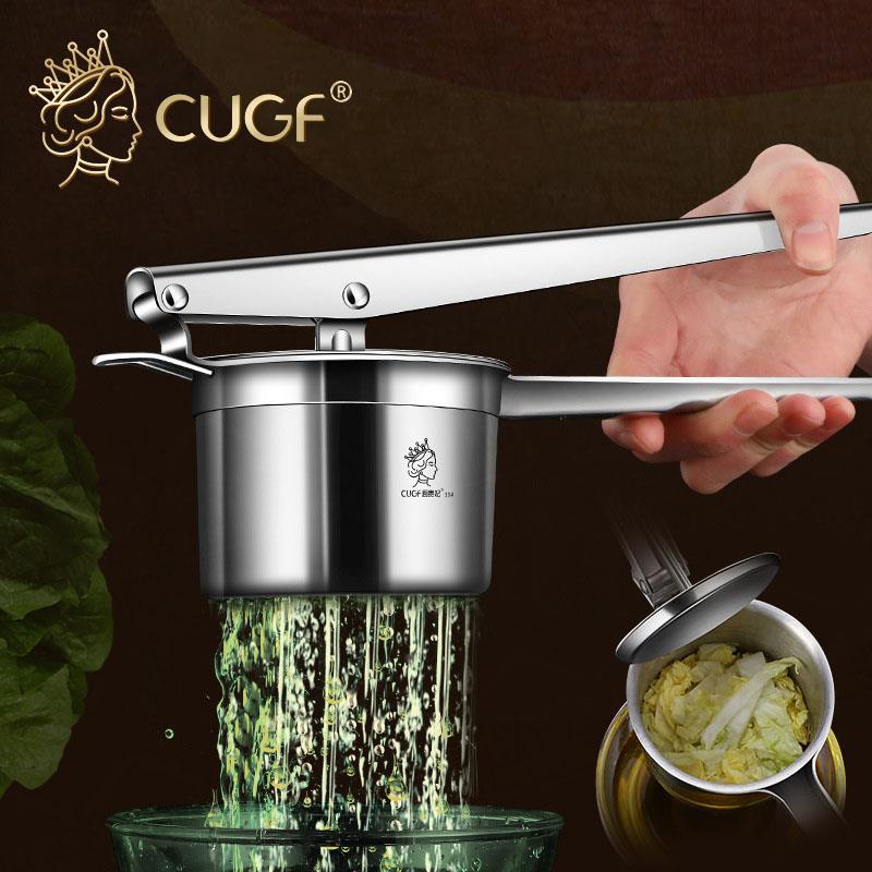 304不鏽鋼蔬菜擠水器 廚貴妃 CUGF 脫水器 擠乾器 菜餡脫水器 蔬菜瀝水器 擠水器【ZM0405】《約翰家庭百貨