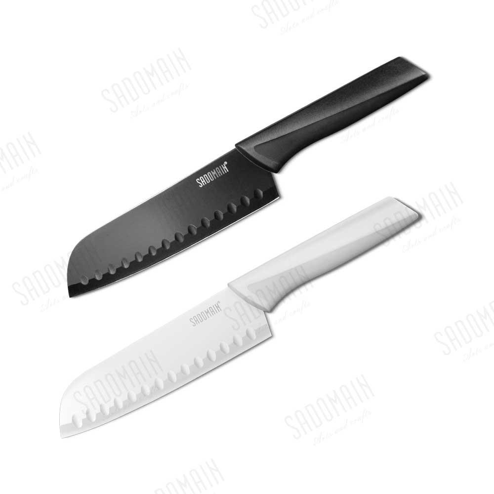 【仙德曼SADOMAIN】炫曜料理刀 29.5cm (附套)(黑/白)