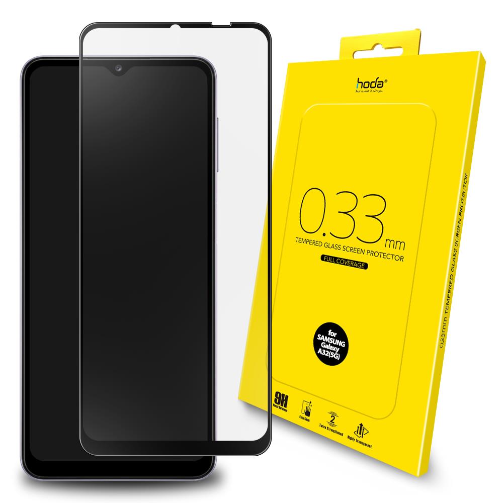 hoda【Samsung Galaxy A32 (5G)】2.5D隱形滿版高透光9H鋼化玻璃保護貼