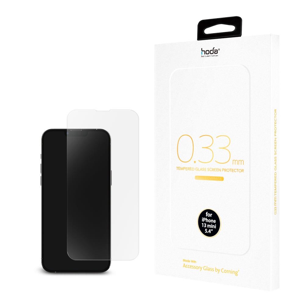hoda【iPhone 13 系列】美國康寧授權 全透明滿版玻璃保護貼 0.33mm (AGbC)