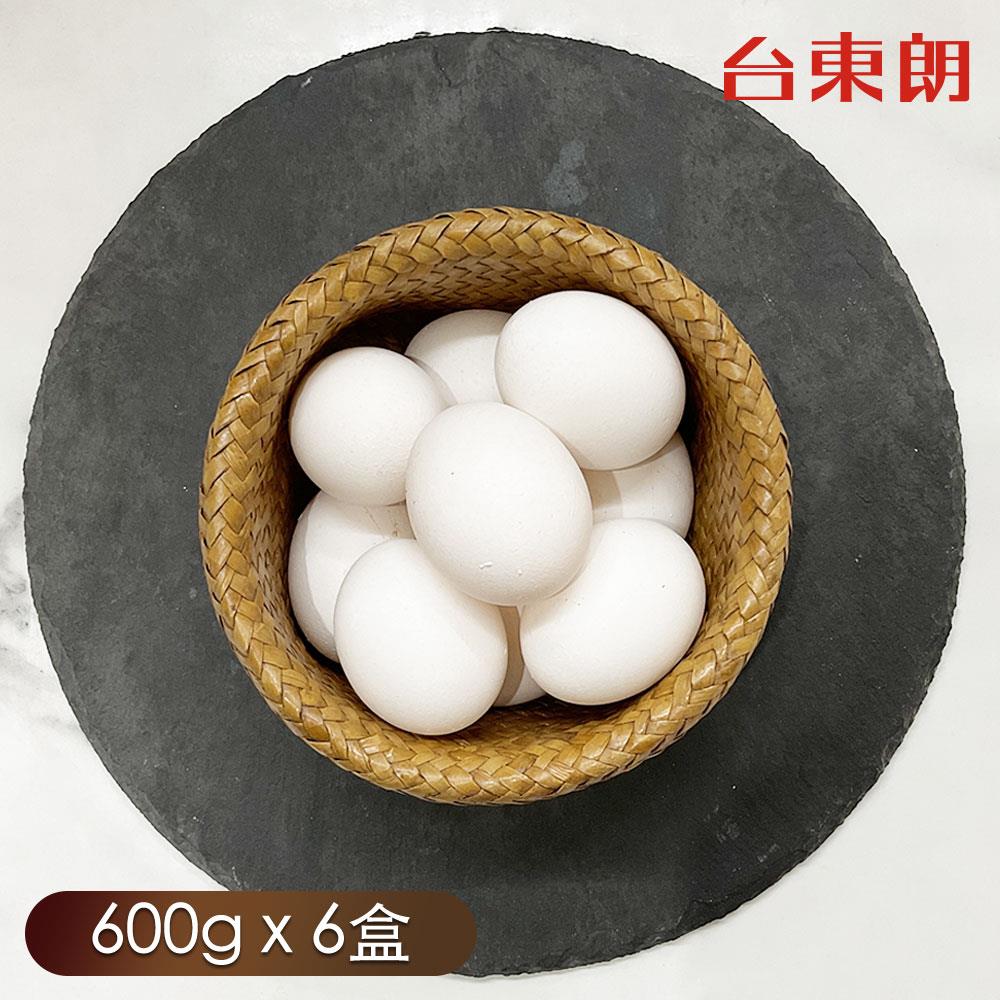 【億統農場】台東朗嚴選-精選水洗白殼蛋600g+-30g(10顆)*6